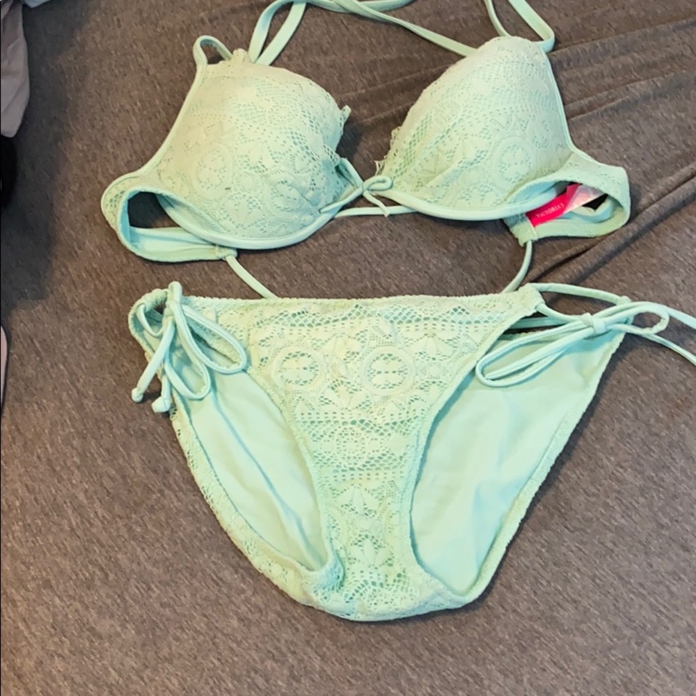 Light blue Victoria every bathing suit